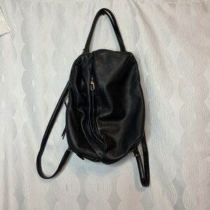 HOBO Black Leather Backpack